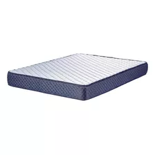 Colchon Suavestar Lujo 140x190 Espuma 2 Plazas Color Azul Y Gris