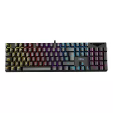 Teclado Mecanico Krom Kasic Rainbow 100% Red Switch Color Del Teclado Negro