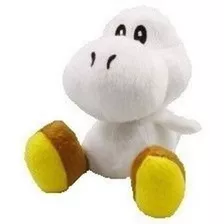 Boneco Yoshi Branco De Pelucia Game Super Mario