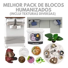 Blocos Para Planta Humanizada + Texturas 