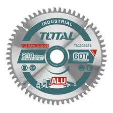 Disco Aluminio 8 1/4 Para Sierra Ingleteadora 60 Dientes Buje 300mm Total Tac233523