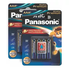 8 Pilhas Alcalinas Panasonic Premium Aaa 