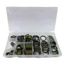 Kit 150 Arruela Vedação Bujão Borracha Metal Várias Medidas