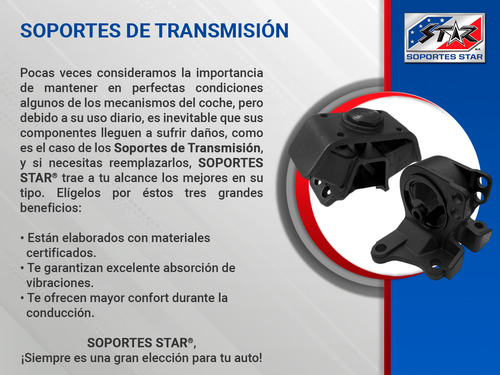 Soporte Transmisin Tras S Star Arrow L4 1.6l 76 A 80 Foto 4