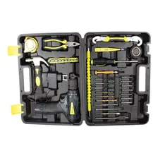 Kit Oficina Com 40 Acessórios E Parafusadeira 12v Klatter Cor Amarelo