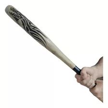 Taco De Baseball Madeira Maciça Furia Dragão - Bastão 70cm