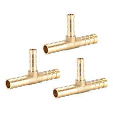 Tee Brass Barb Fitting Reducer 3 Way, Fit Hose Id 8mm X...