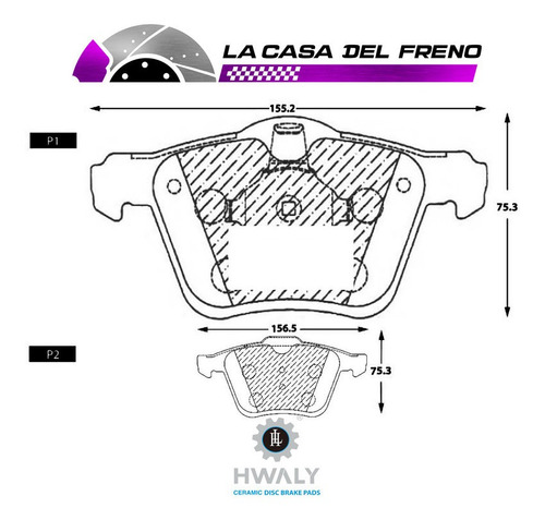 Pastilla De Freno Delantera Ford Mondeo 2.5 2016 Lcdd Foto 3