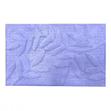 Alfombra Para Baño Algodón 50x80 Cm Color Azul