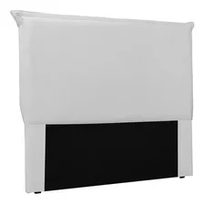 Cabeceira Garden Para Cama Box Queen 160 Cm Corino - D'rossi Cor Branco