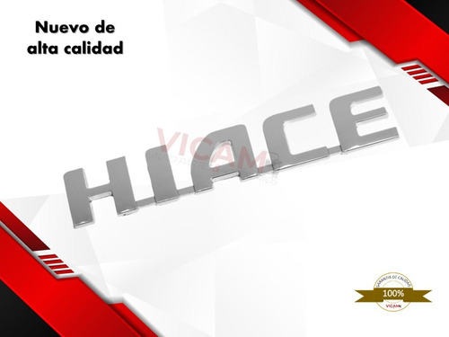 Emblema Para Cajuela Compatible Con Toyota Hiace 2011-2019 Foto 3