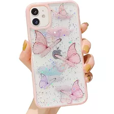 Teléfono 11 Estuche Glitter Butterfly Sparkle Case Para Muje
