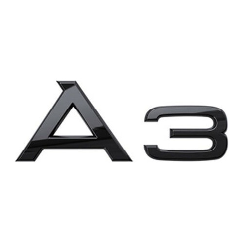 Emblema Cajuela Audi A3 Black Gloss Original Negro Brillante Foto 2