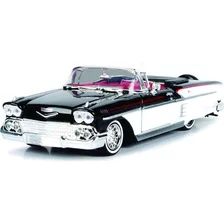 1958 Chevy Impala Convertible Lowrider Blanco Y Negro Con In