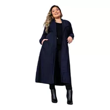 Casaco Sobretudo Feminino Plus Size Longo Tamanhos Grandes