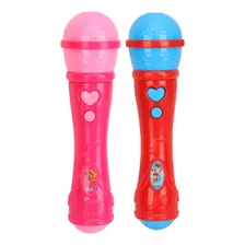 Microfone Infantil Brinquedo Musical Colorido Som E Voz