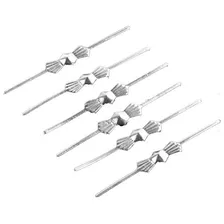 H + D 100pcs Chrome Pajarita Clips Pinzas De Mariposa Para C