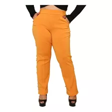 K2 Calça Pantalona Feminina Plus Size Social De Neoprene 