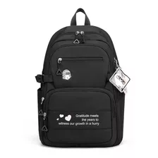 Mochila Feminina Infantil Grande Passeio Trabalho Anti Furto Cor Preto