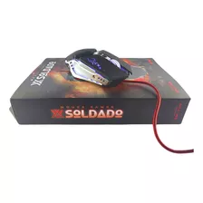 Mouse Gamer Com Fio Usb Rgb Led 7 Cores Dpi 2400 Regulável