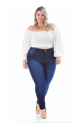  Calça Jeans Femininas Plus Size Com Lycra Promoção