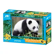 Puzzle Prime 3d Panda 48 Pcs - Animal Planet - Vamos A Jugar