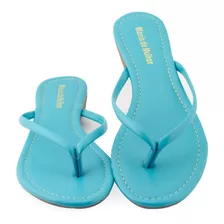 Rasteirinha Azul Chinelo Dedo Menina Feminino Moda