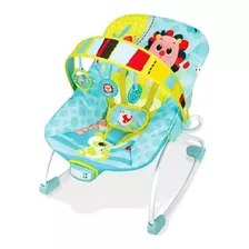 Cadeira De Descanso Bebê Vibratória Verde Água Mastela