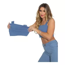 Cropped Jeans - Top Jeans Feminino - Várias Cores
