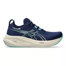 Tênis Asics Gel Nimbus 26 Feminino Azul Marinho E Verde