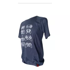 Camiseta Video Games Controles - Azul