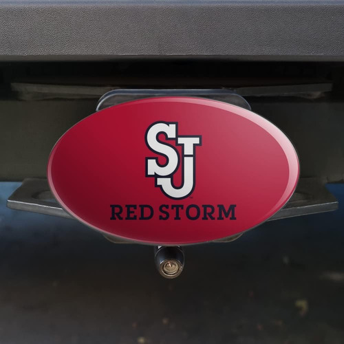 St. John's University Red Storm Logo Oval Tow Hitch Cover Tr Foto 2