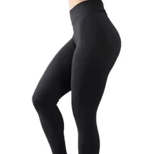 Calça Legging Cintura Alta Preta, Para Treino E Uso Casual.