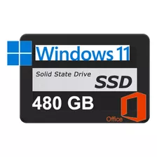 Ssd 480gb Com Windows Instalado 11 + Pacote Office