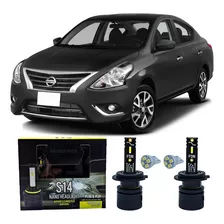 Top Lampada Super S14 New Led Farol Alto Baixo Nissan Versa 