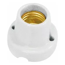 Soquete Bocal Receptáculo E-27 Porcelana Fixo De Teto G20