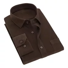 Camisa Básica Casual De Manga Larga Para Hombre