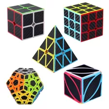 Paquete De 5 Cubos Cobra 2x2 3x3 Megaminx Pyraminx Y Skewb