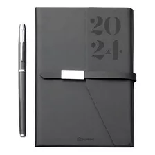 Agendas 2024 Escolares Organizador Planeador A5 21*14.5 Cm Color De La Portada Gris Agenda