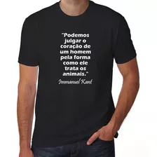 Camiseta Proteção Dos Animais Immanuel Kant Filosofia