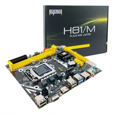 Placa Mãe Lga 1150 Intel H81 Ddr3 M.2 Nvme Usb 3.0 1000mbps