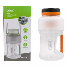 Garrafa Liquidificador Portátil 2 Em 1 1500ml 80w Usb 2.0