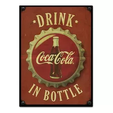 #682 - Cuadro Decorativo Vintage - Coca Cola Poster No Chapa