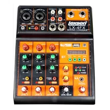 Lexsen Lx4fx Mezcladora 4 Entradas 2 Canon 2 Jacks Mixer Nue