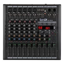 Mezclador Pro Dj Ad-6ux Consola Pro Dj Ad6ux Mp3 Usb Bluet