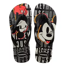 Sandália Chinelo Havaianas Mickey Mouse Disney Stylish Preto