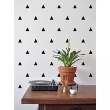 216 Adesivos Vinil Decoração De Parede Triângulos Cone 4cm