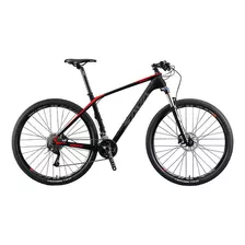 Bicicleta Mtb Fibra De Carbono Sava Deck 2.0 Aro 29 M Y L Color Negro/rojo Tamaño Del Cuadro 19