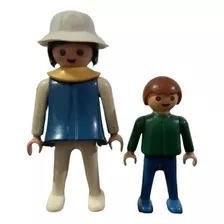 Playmobil - Mãe E Filho (década De 1980) Trol