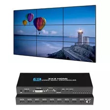 Video Wall Controlador 1 Entrada 9 Salidas Megan Tech 4k 3x3